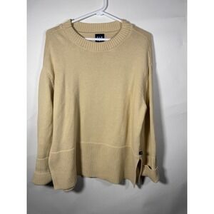 GAP Mens Tan Knit Crew Neck Sweater Long Sleeve Casual Size‎ Medium